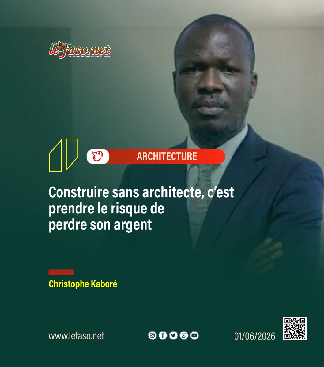 Lefaso_net's tweet photo. Alors que l’urbanisation progresse à grande vitesse au Burkina Faso, le métier d’architecte demeure encore méconnu du grand public. 

Plus de détails  ici ⤵️
https://t.co/O0X3LdCJR3 https://t.co/j5Mm0R6aws