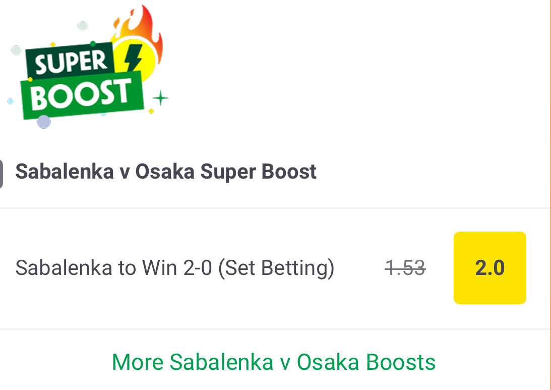 SamGillyy's tweet photo. Sabalenka ‘To Win 2-0’ vs Naomi Osaka French Open Superboost - Value? 

Sabalenka ‘To Win 2-0 (Set Betting)’ vs Naomi Osaka is trading around 81/100 (1.81) on exchanges as of writing which carries an implied probability of 55.25%, so the boosted odds of 1/1 (2.00) which carries an implied probability of 50% suggests there is some value in the price.

Aryna Sabalenka, the current World Number 1, has raced into the fourth round of Roland-Garros for the fourth consecutive year after defeating Jessica Bouzas Maneiro, Elsa Jacquemot and Daria Kasatkina all in straight sets. The Belarusian has already established herself as one of the dominant players on tour with 4 Grand Slam singles titles and reached the Final of the French Open last year before narrowly missing out on the title to Coco Gauff. Sabalenka also holds an unbeaten 13-0 record in Grand Slam fourth-round matches since the 2022 US Open which is a remarkable statistic at this stage of major tournaments.

While Sabalenka’s clay preparation before Roland-Garros wasn’t perfect, suffering defeats to Hailey Baptiste in Madrid and Sorana Cirstea in Rome, her overall level this season still looks extremely high. She remains the reigning US Open, Indian Wells and Miami champion. Sabalenka also holds a perfect 3-0 record in Roland-Garros Round of 16 matches, reaching at least the Quarter Finals in each of the last three editions.

Naomi Osaka deserves credit for her clay-court improvements over the last 18 months. Osaka has won 15 matches on clay since the start of 2025, including a WTA 125 title at Saint-Malo and fourth-round finishes in Madrid and Rome. Interestingly, Osaka has won more matches on clay in the last six weeks than she managed across the opening three months of the season on hard courts.

However, despite Osaka being a former World Number 1 and 4-time Grand Slam champion herself, she’s probably not quite the player she once was at her peak and now sits ranked 16th in the world. Historically, clay has also remained Osaka’s weakest surface with only three clay-court quarter-finals in her entire career, all of which came 7 years ago now in 2019 (Stuggart, Madrid and Rome). Osaka additionally stands just 2-6 against reigning World Number 1 players, previously beating Simona Halep in Indian Wells in 2018 and Ash Barty in Beijing in 2019. 

Sabalenka has won 4 out of the last 5 H2H meetings including both meetings this season, 2-1 sets win at the Madrid Open and 2-0 sets win at Indian Wells. Another important factor could be physical fitness. Osaka came through her longest match in over a year against Iva Jovic last round, eventually winning 7-6, 6-7, 6-4, while Sabalenka has comfortably won all three matches in straight sets conserving much more energy.

Now, could this lose? Of course — no bet is guaranteed. But the key here is that you’re getting a price above the true line, which is exactly what you want long term. 

The main concern would naturally be Osaka’s serve. If Osaka serves at an elite level she can force tie-break situations against almost anyone on tour, which is always the danger when backing straight-set markets. However overall, Sabalenka’s recent dominance, superior clay level, physical advantage and straight-set H2H win this season make the even money price look solid.

I’m on. ✅