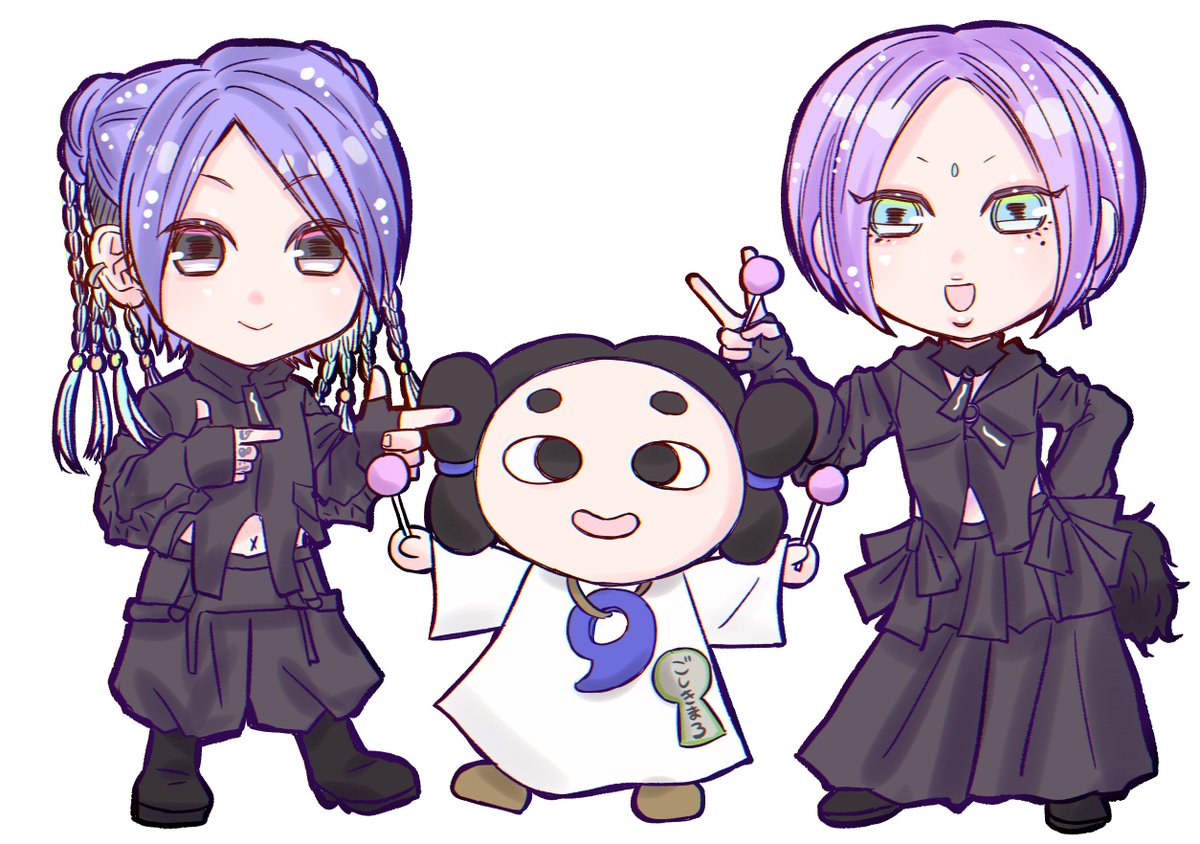 airumaya2525's tweet photo. えるえむし〜ちゃんFC旅行用お絵描き
🐰🐰うにはむちゃんはSNS界から遠ざかっているので一緒にこちらで投稿します🥹
(最後の絵のお二人の間に挟まってる子はご当地ゆるきゃらのごしきまろくんです) https://t.co/Lb29wSQU7k