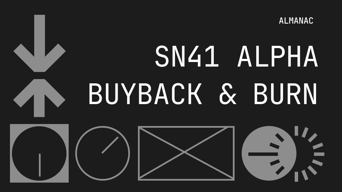 almanac_market's tweet photo. Monthly Burn Completed

As one of the few subnets to generate revenue, we've used 100% to buyback and burn in total 129t so far, worth over $32,000.

More news to come including conviction, incentive mechanisms and our second flagship product.