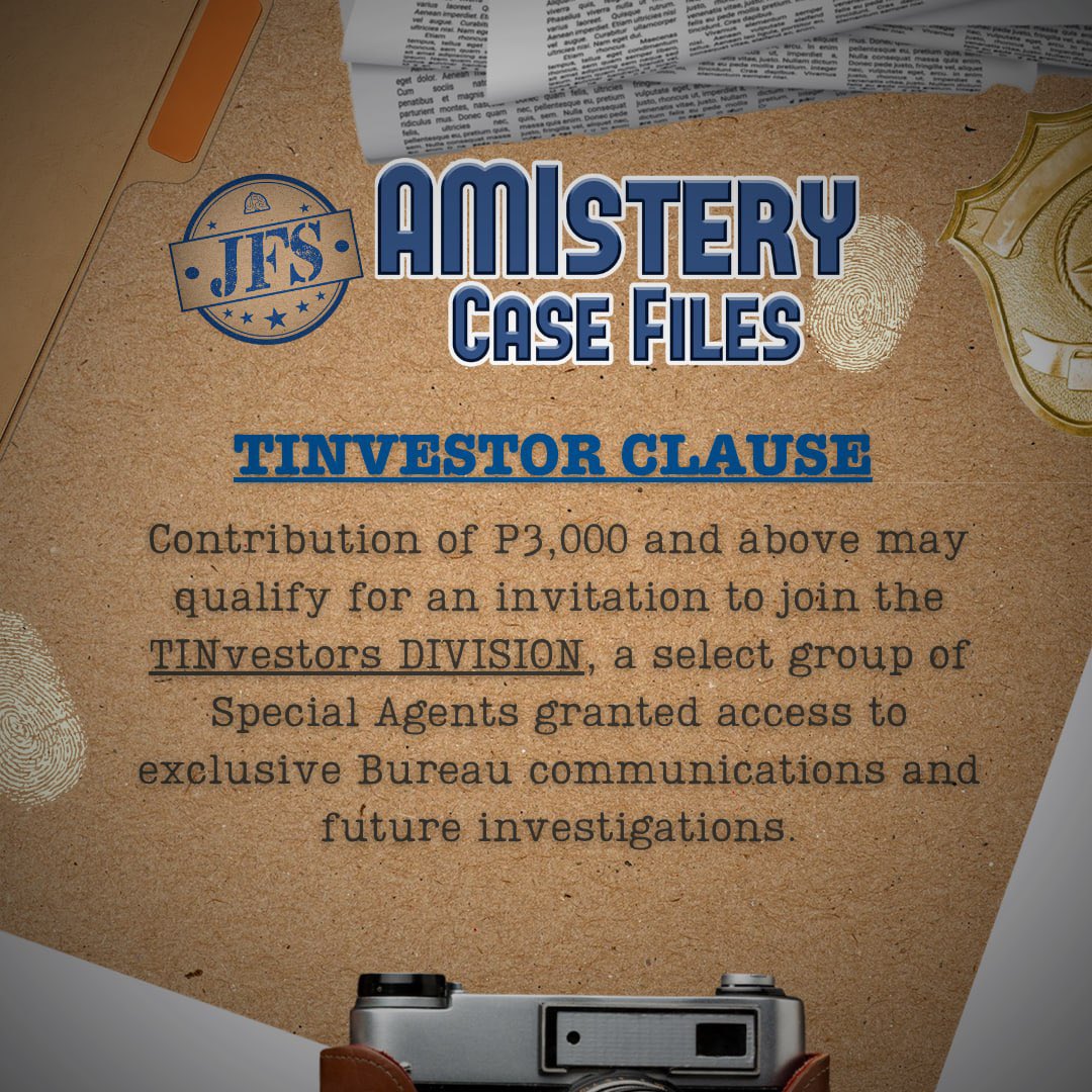 jhofansupport's tweet photo. #AMIsteryCaseFiles
A JFS Fundraising Campaign for BINI Signals World Tour 2026 Projects 📡

CASE STATUS: OPEN🕵️‍♀️

An unusual signal has been detected, but the transmission remains incomplete.

To recover the missing pieces of the transmission, Agents are tasked with unlocking and investigating a series of classified case files. Each file contains clues, puzzles, and hidden evidence waiting to be uncovered!

From June 1–17, 2026, help Detective Ami and Private Chicka 🐥 fund the investigation and unlock each operation.

Enter the JFS Decoding Bureau: 🔗https://t.co/2EP7jSsDHj

#BINI #BINI_Jhoanna #JhoannaFanSupport
