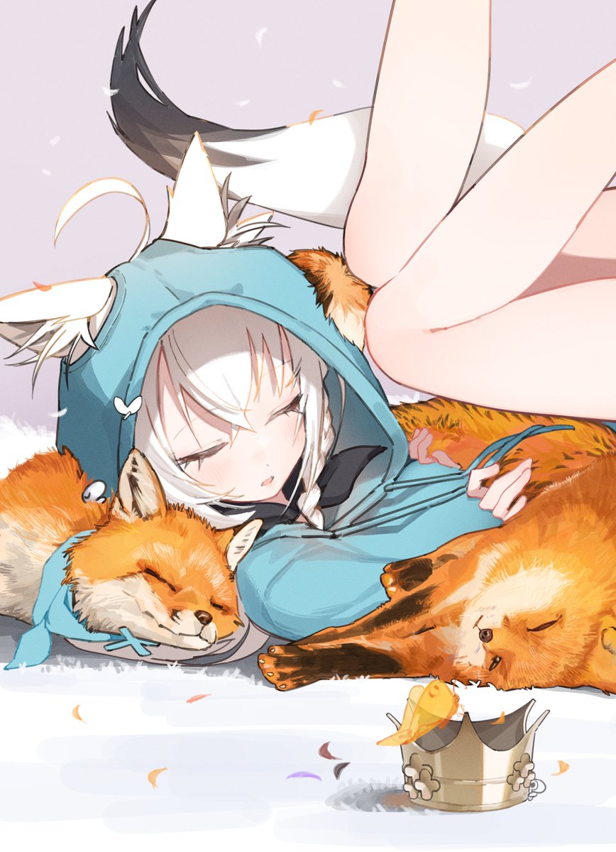 _chocosong's tweet photo. 👑🦊💤

#絵フブキ
#王よ８周年です #絵フブキ https://t.co/UqrHTHJ7M7