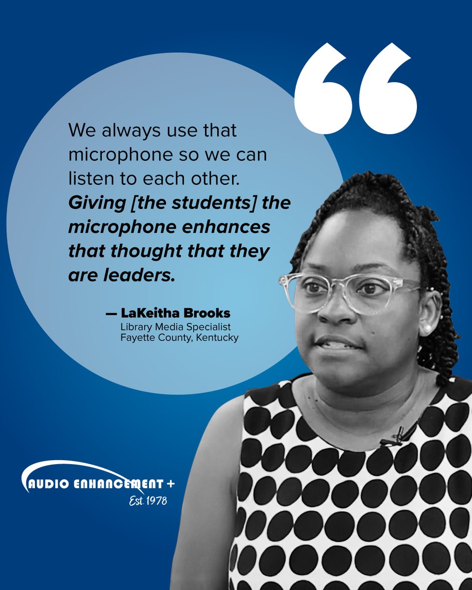 AudioEnhancemnt's tweet photo. When students feel confident using their voices, classrooms become more engaging and connected. See how Audio Enhancement is helping schools create learning environments where every voice matters. Learn how Audio Enhancement can help your classroom, https://t.co/EtJ0FZsbj6 https://t.co/nrUZWlAWxh
