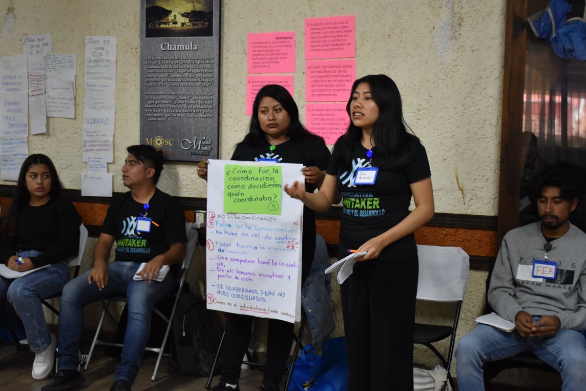 connectWPDI's tweet photo. What does it look like when people work together? 
At our Community Learning Center in Chiapas, Mexico, young participants reflected on communication, leadership, and collaboration. Through shared problem-solving exercises, they are building skills to strengthen peace each day!🕊️ https://t.co/QQ8FzKkmOD