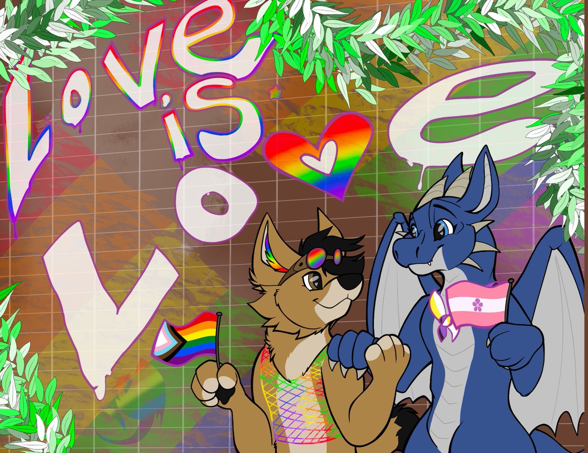 TTFurcon's tweet photo. Love is love! We celebrate the diversity of our community and support our friends in the LGBTQ 🏳️‍🌈 community and beyond this month as we come together to celebrate Pride in love. Art: Phantom  #ttfc2026 #pride2026 https://t.co/BN4AJ6oiIR