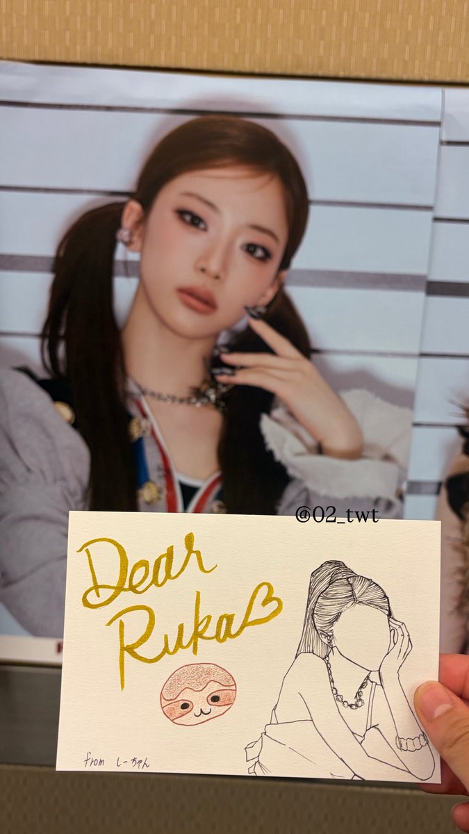 _02twt's tweet photo. ルカちゃんのWeverseに写ってた😭😭😭💞うれしすぎる！！！

受け取る時も満面の笑みで何回もかっこいいって言ってくれて喜んでる顔を思い出してまた泣いてます🥹
ルカちゃん本当にありがとう！！！ https://t.co/JwyIN0yb1a