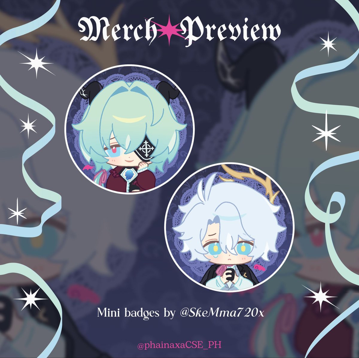 phainaxaCSE_PH's tweet photo. ⠀⠀
⠀⠀⠀⠀⠀⠀˚₊‧ ꒰ ♱ ꒱ ‧₊˚
⠀⠀⠀⠀𝕭𝖎𝖙𝖙𝖊𝖗✶𝓢𝔀𝓮𝓮𝓽
    【 MERCH PREVIEW 】

 ⠀Mini Badges: @SkeMma720x

  #PHNX_BITTERSWEET
  #PhainaxaCSEPH
  #Phainaxa https://t.co/PtHaVOnlCv