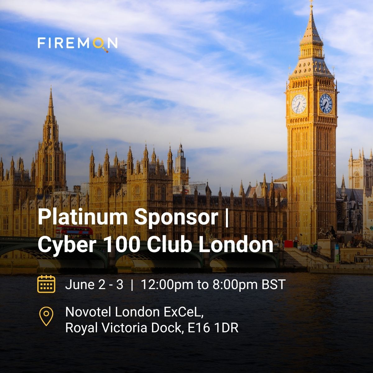 FireMon's tweet photo. Attending Infosecurity Europe in London on June 2–3? 

Join us at the Cyber 100 Club for cocktails, networking, and a special session with Chris Hammans on the future of network security. 🥂

Book your spot: https://t.co/7mJQhIXYjW

#CyberSecurity #CyberDefense #NetworkSecurity https://t.co/IEtakxl3vg