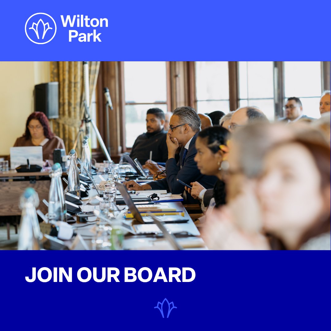 WiltonPark's tweet photo. 📣 Do you have the commitment and expertise to join Wilton Park's board as a non-executive director?

🌏 We’re seeking a new board member to help lead Wilton Park in our role as one of the world's foremost international dialogue convenors.

🔗  https://t.co/20tABkaeU6 https://t.co/lmxqN0B081