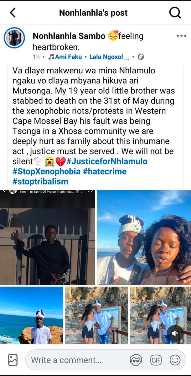 Mzansiawake's tweet photo. To Jacinta’s group: You didn’t kill a ‘foreigner’. You killed SA’s future. That boy could’ve been a doctor for your mother.  
To Venda, Tsonga, Zulu, Xhosa, Zimbabwe: They are coming for all of us. The only shield is Ubuntu. The only answer is Law.  
Let SAPS arrest. Let courts judge. Let children live.  
Amandla awathwa ngegazi. Amandla athathwa ngobunye. Power is not taken with blood. Power is taken with unity.
@Mzanziawake