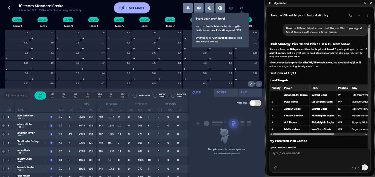 AskEdgeFinder's tweet photo. It's here.

EdgeFinder is now live on the Chrome store. Use it directly on ESPN, FanDuel, DraftKings, Sleeper and more.

Here's what it looks like in the wild 👇

Download link in comments. https://t.co/5oqAlcAOBn