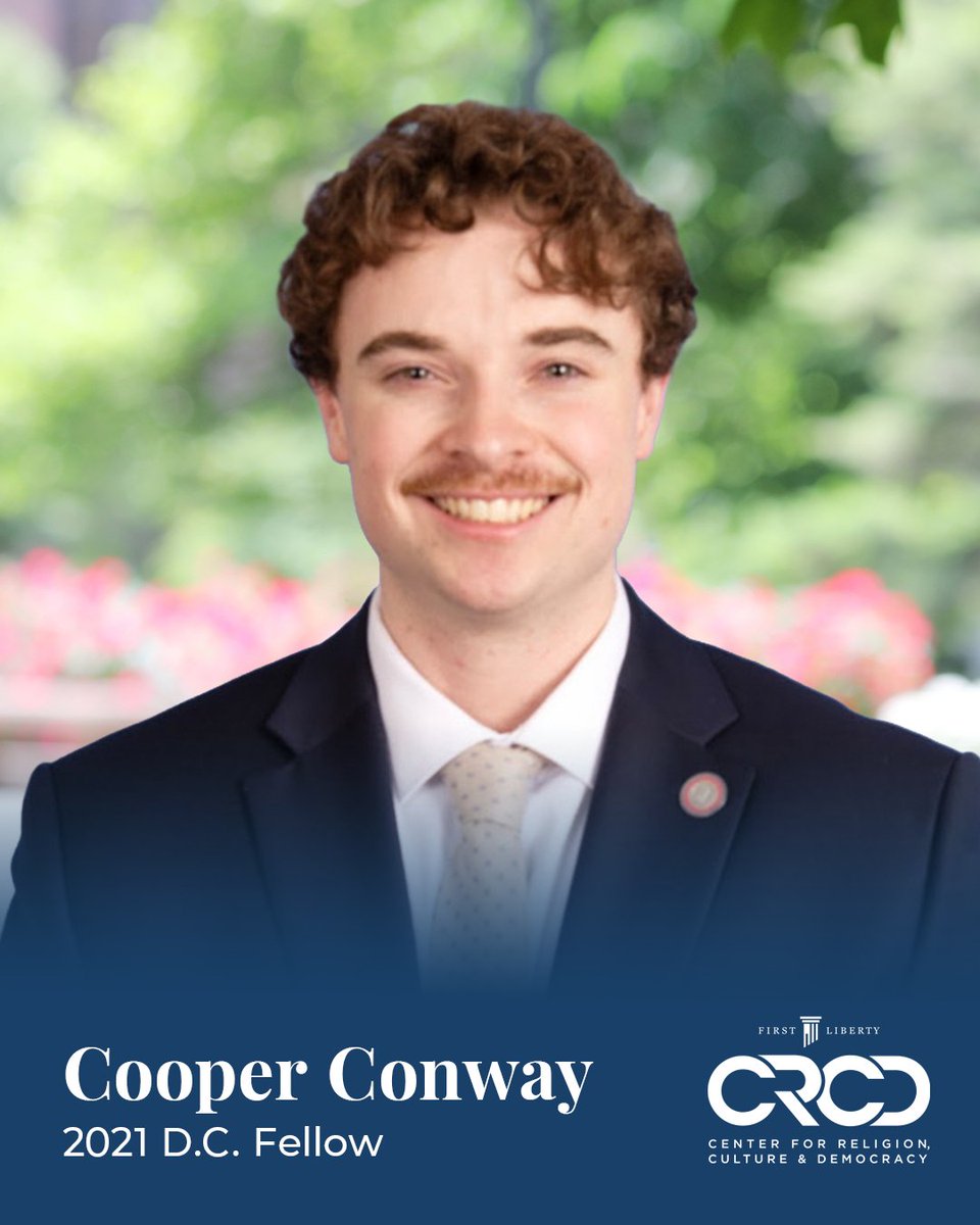 TheCRCD's tweet photo. This month, we're celebrating Cooper Conway! Currently serving as a State Policy Director at EdChoice, Cooper notes how refreshing it was to engage with others who shared his desire to glorify God through their work in our 2021 D.C. Fellowship. https://t.co/BywCkehPi1