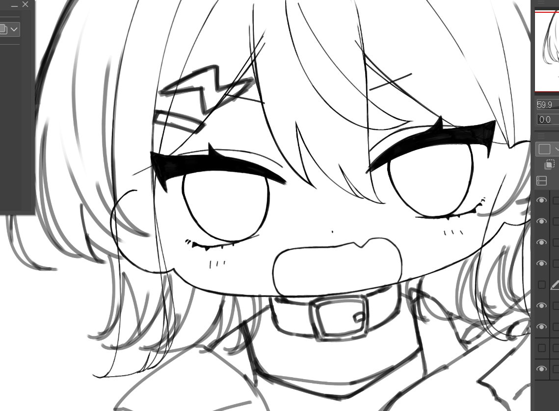 someka000's tweet photo. 配信ありがとうございました～！！！
久々うちの子？oc？代理？描いてます
描くたび変わる顔(◜ᴗ◝ ) https://t.co/wCHUGyQFc4