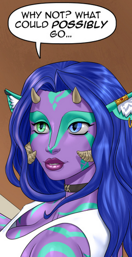 grrlpowercomic's tweet photo. What COULD possibly go... | 
Grrl Power #1465 - Trope police
https://t.co/xPKlix54Sz #webcomic #superheroes #superheroine https://t.co/DP1oJwiSM2