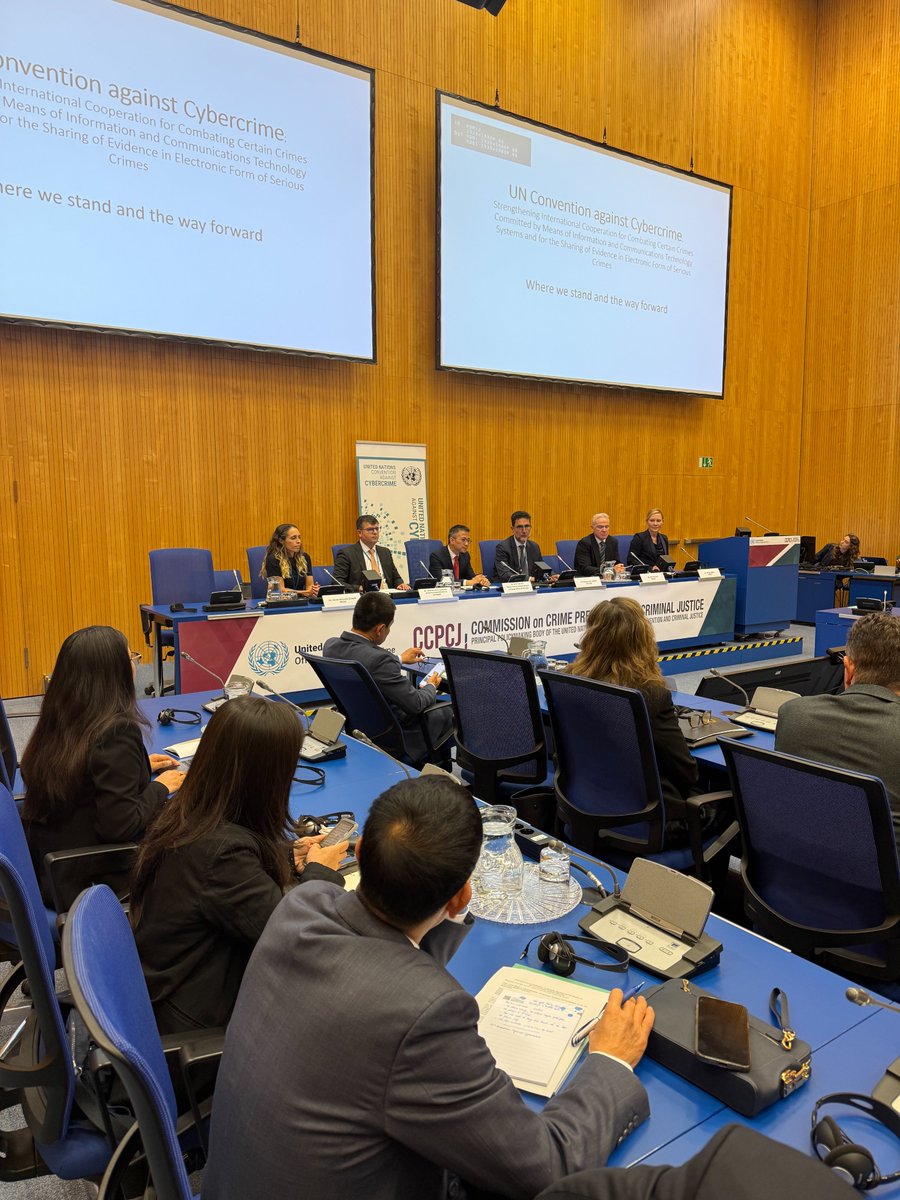UNODC's tweet photo. Nearly three quarters of people worldwide use the internet.
Criminals are also exploiting digital networks for fraud, scams &amp; other crimes.

The🆕UN Cybercrime Convention helps countries cooperate, close legal gaps &amp; support investigations to bring criminals to justice.

#CCPCJ35 https://t.co/uYYJGPS0Dl