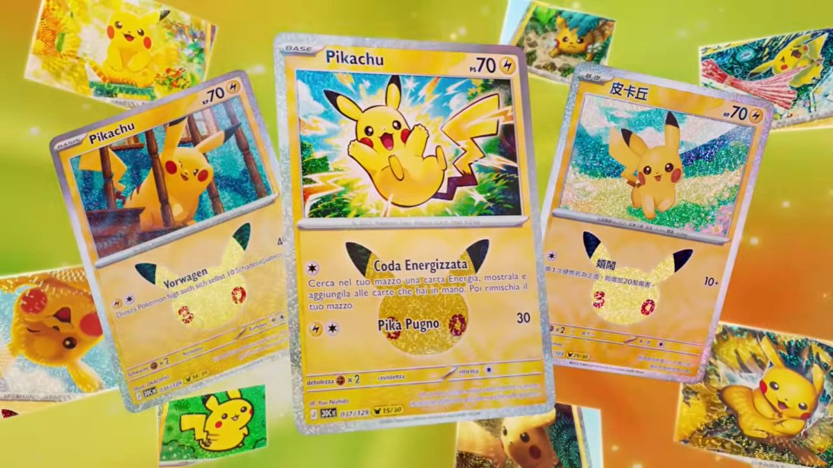 UniteVids's tweet photo. 👀 Some cards revealed from the Pokémon 30th anniversary TCG set https://t.co/dwbEUGePyT