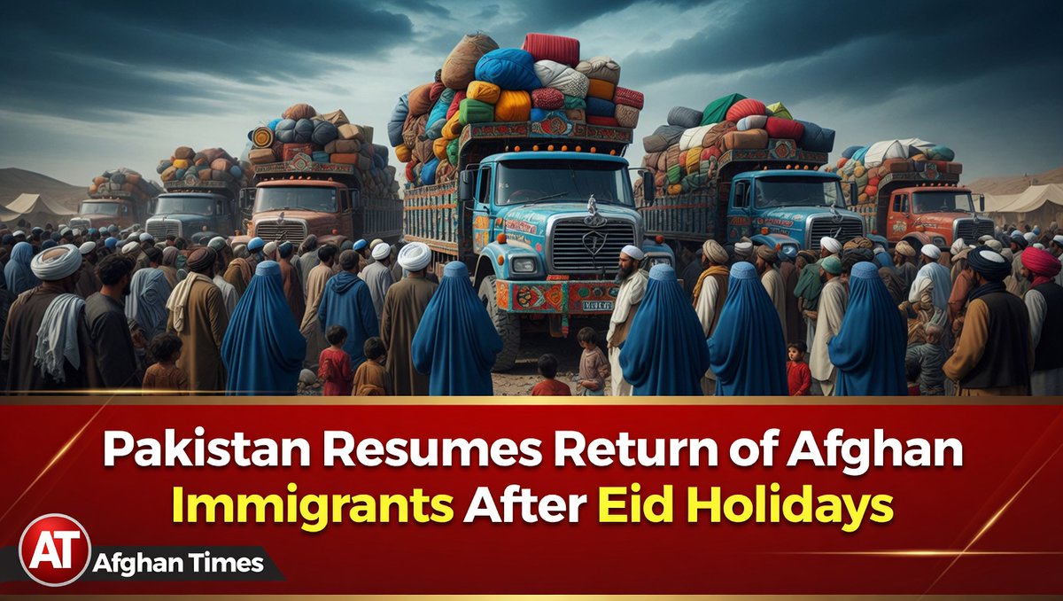 Pakistan Resumes Return of Afghan Immigrants After Eid HolidaysFollowing the Eid...
