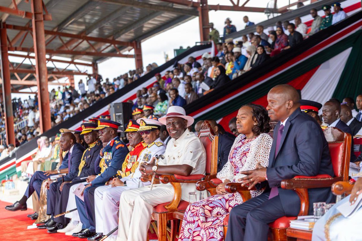 UmmiMBashir's tweet photo. Presided over by His Excellency President @WilliamsRuto , I joined fellow national leaders, the people of Wajir and the people of Kenya at large in commemorating the historic 63rd Madaraka Day celebrations. 

Amidst the pomp, colour and patriotic spirit, this historic celebration is a reminder of our country’s journey, the sacrifices made by our forefathers, and the national ideals that bind us together as one people, one country. 

Wajir hosting the first ever national holiday in North Eastern Kenya is an affirmation of President Ruto’s commitment to inclusivity, national unity and equal development. This is a reflection that every region of Kenya has a place in the national table and equal opportunity to participate and share in the fruits of prosperity.