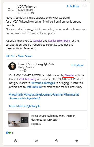 STNorth19's tweet photo. $TKOI They're working with Gensler as well looks like and recently won a product design of the year award.

Gapping up a bit premarket.

https://t.co/XV348Fnwii https://t.co/EjSpyAVV1x