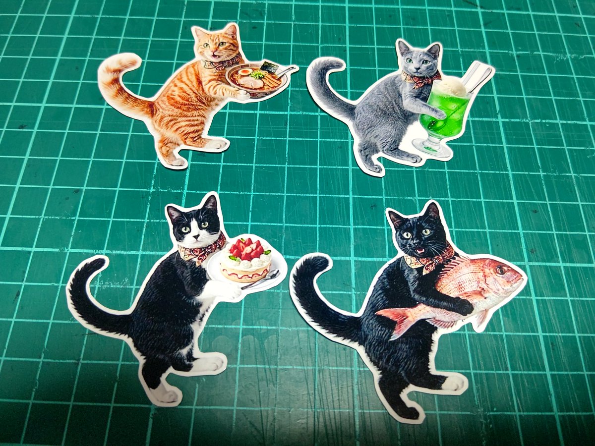 🆕【新作情報】🆕 ・ラーメン好きの茶トラ😺 ・ケーキ好きの甘党ﾊﾁﾜﾚ