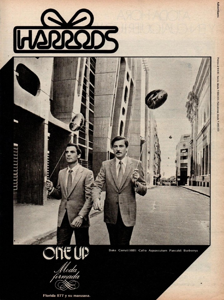 los80libro's tweet photo. Campaña de Harrod's en 1981. https://t.co/SMg1xc9oq6