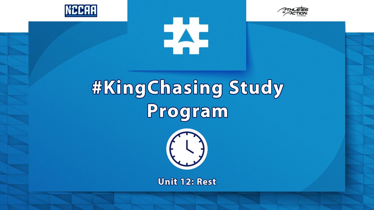 TheNCCAA's tweet photo. #KINGCHASING Study Program: Unit 12 - Rest

More - https://t.co/kvnfF7uEg5 https://t.co/AKFWpy0XZp