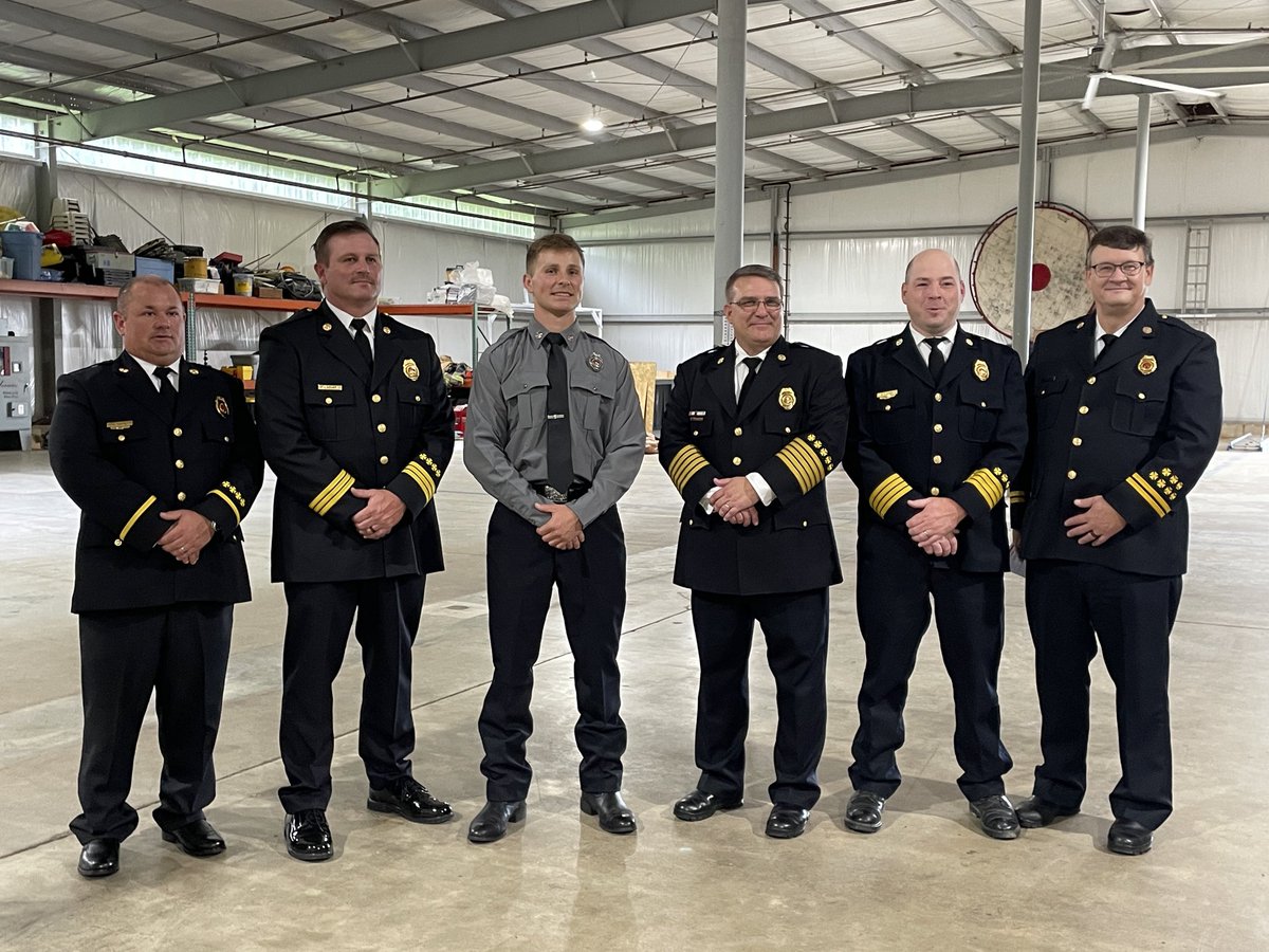 cvfd_fire_dept's tweet photo. Friday was Recruit School graduation for Landen Berguson @ the Anniston RTC. This was the culminating event for the ten-week program that certifies new FFs. Landen joined CVFD before starting Recruit School &amp; will be returning to A Shift. Join us in congratulating Landen. https://t.co/GJW27eGo2V