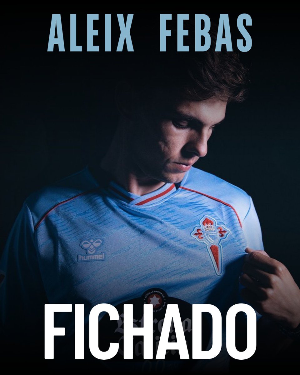 TabernaCeltista's tweet photo. 🔵✍️ 𝗢𝗙𝗜𝗖𝗜𝗔𝗟 | Aleix Febas xa é celeste!

Talento, visión de xogo e experiencia para reforzar o centro do campo do noso Celta. 💙

Benvido á túa nova casa, @FebasAleix! 🍀
Xuntos por novos retos e novas ilusións.

#BenvidoAleix #RCCelta #ATabernaCeltista #Mercato https://t.co/UjyRQIH9Ip