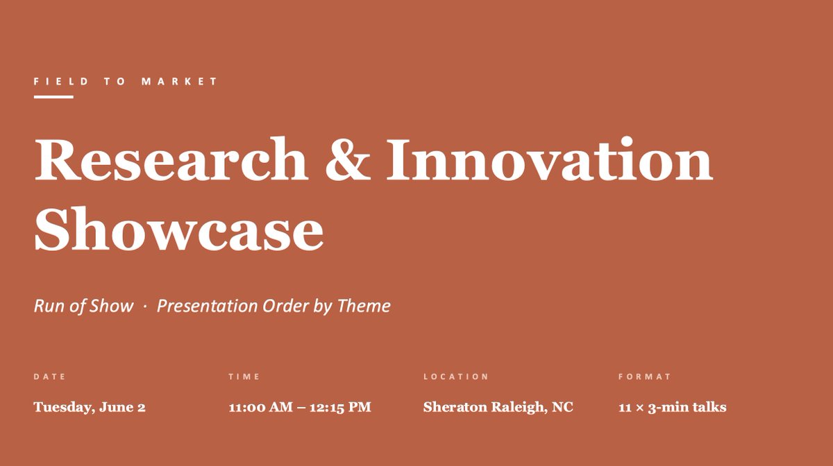 FTGUpProject's tweet photo. If you're attending the 2026 @FieldtoMarket’s Annual Meeting in Raleigh, be sure to stop by the Research &amp; Innovation Showcase on Tuesday. Join Ernie Shea of @SfL_news_ &amp; @FTGUpProject as he shares insights on our farmer-led, on-farm conservation research. #FarmerLed https://t.co/NiNQtpQYAn