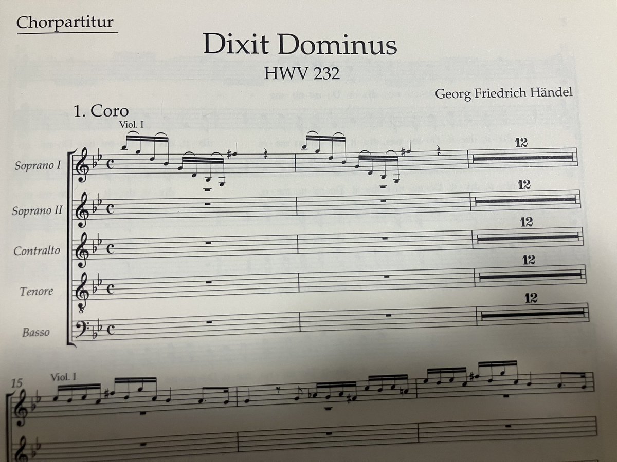 yamashi_aki's tweet photo. ヘンデルの名曲 Dixit Dominus。個人的にはメサイアよりも好きな曲なんですが、初めて知ったのは同志社C.C.D.を卒団して7年後の1996年に本山秀毅さんが指揮した定期を聞いた時かな。→とにかく冒頭のテンションの高い合唱とソロの掛け合いに打ちのめされて、いつか歌いたい！と思っていたので非常に楽しみです♪
★聞いたことの無い人はこちらで一度聞いてみてください↓
https://t.co/4QL4uuPmYe