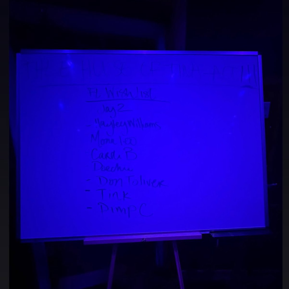 HipHopAllDay's tweet photo. Megan Thee Stallion teases potential features for her new album via IG:

👤 JAŸ-Z 
👤 Hayley Williams
👤 Monaleo
👤 Cardi B
👤 Doechii
👤 Don Toliver
👤 Tink 
👤 Pimp C https://t.co/hsEVvMGybE