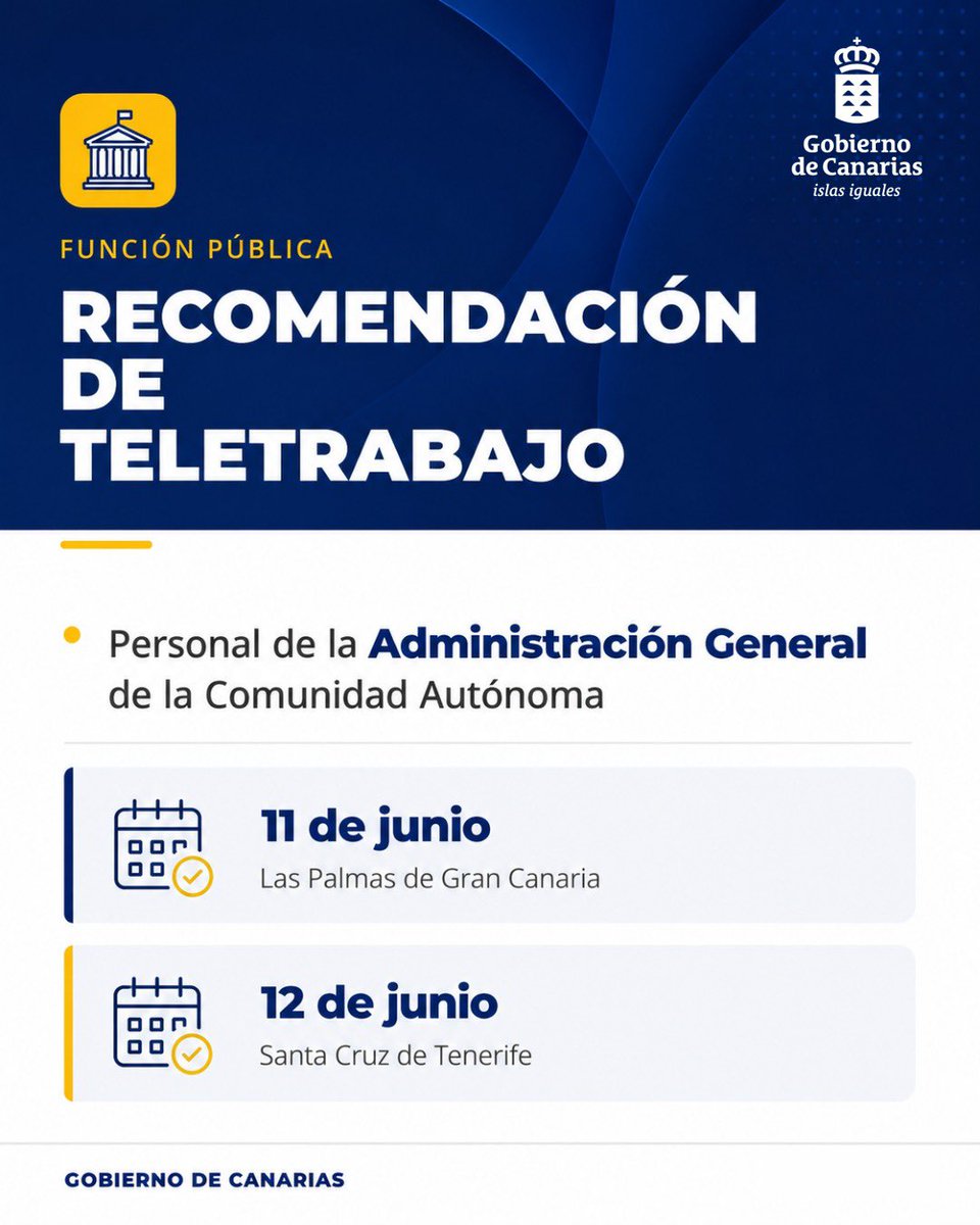 PresiCan's tweet photo. ℹ️ Conoce todas las medidas que adoptará el Gobierno de Canarias de cada a la visita del papa León XIV a Canarias los próximos días 11 y 12 de junio. 

#GobCan #CGobCan https://t.co/DOEMih4VXf