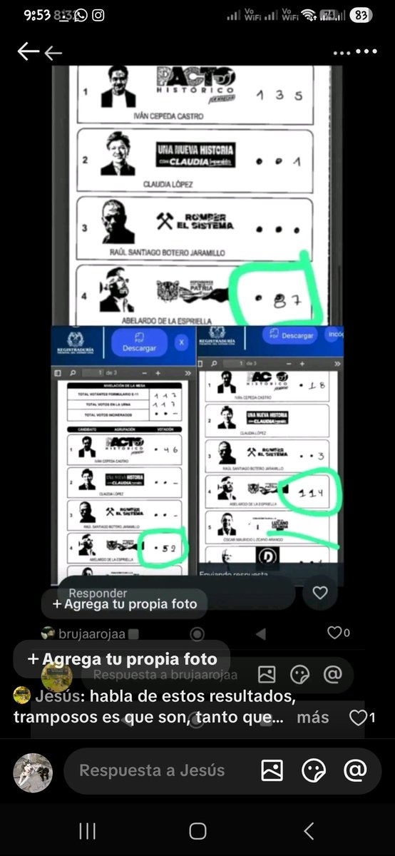 MariaCe65715797's tweet photo. @ABDELAESPRIELLA Claro quien no gana haciendo trampa. Descarado https://t.co/CkADG1Enbt
