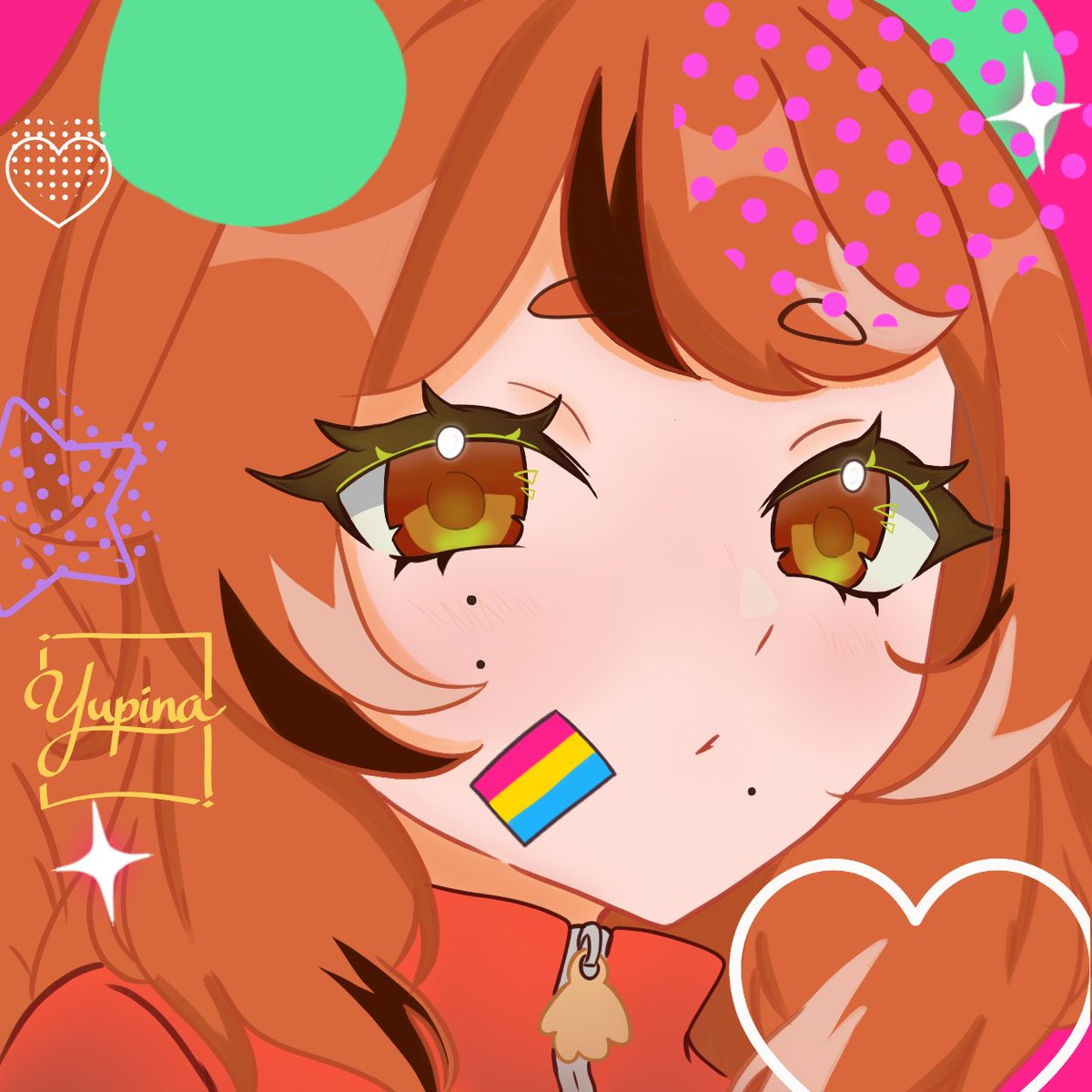 xyupiina's tweet photo. HAPPY PRIDE MONTH !! 🏳️‍🌈🧡

Je test encore des trucs avec la colo AAAAAA https://t.co/7A53L75Hse