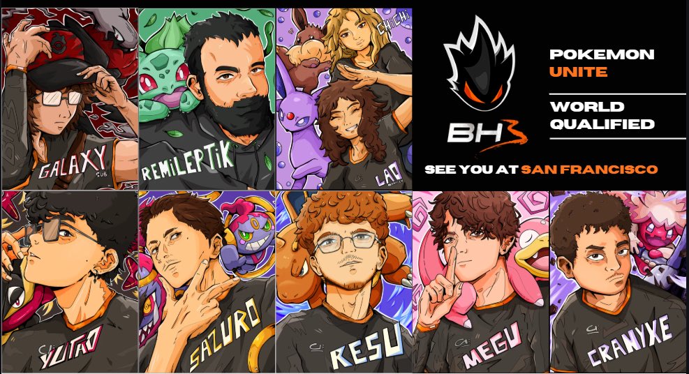 Amawaa1's tweet photo. I’ve finally finished my drawing for @BH3_Esport ( Pokémon Unite ) to celebrate their qualification for the World Championship. 

Sending them all my support — huge GG to them!!! 🫶 https://t.co/hlqARFPr6x