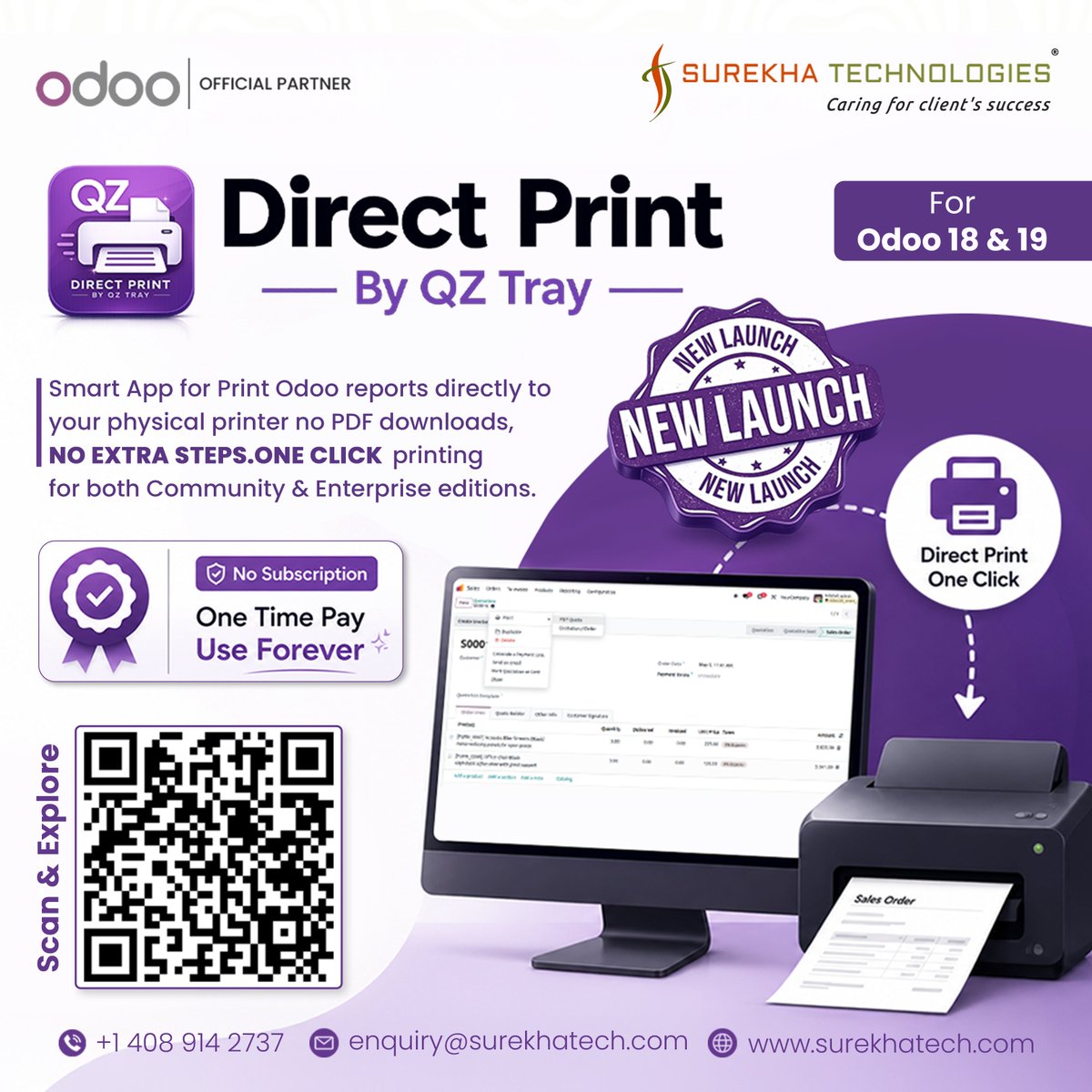 surekhatech's tweet photo. Print directly from Odoo to your connected printers, no IoT Box, no subscriptions, no PDF downloads. Simplify label and report printing with the Direct Print module.

Get More Details: https://t.co/yo4DfQ008m 

#Odoo #OdooApp #DirectPrint #STPL https://t.co/czbe0RFdZW