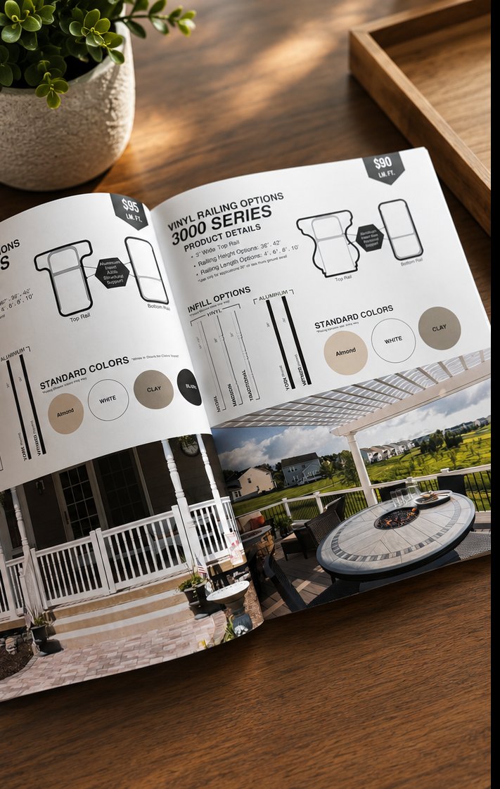 ExecPrinting's tweet photo. A 72-page catalog should do more than list products—it should inspire customers to take action.
We recently printed this impressive catalog for Deck Zone, showcasing their outdoor living products with vibrant color, sharp detail, and professional finishing.
Ready to showcase your products? Executive Printing can help.
#CatalogPrinting #PrintMarketing #DeckZone #ExecutivePrinting