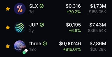 SolarSpireX's tweet photo. Today's watchlist:

👁️ $THREE

Reason?

The discussion is growing faster than the noise.

🌐 https://t.co/NhnUOIHjXK

Keeping it on the radar.

$SOL #Solana $Troll https://t.co/iSErVXVjmu