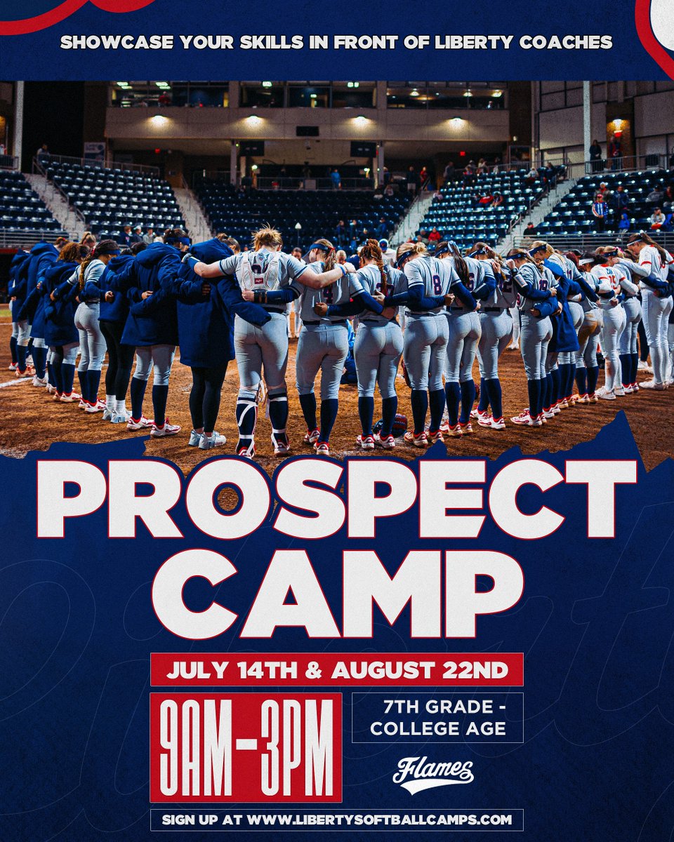 LibertySB's tweet photo. The next generation of Flames starts here 🔥 

Show us what you've got at our summer Prospect Camps.

📅 July 14 &amp; August 22

🔗 https://t.co/blaYUEYvYW https://t.co/Uq71p1UFEp