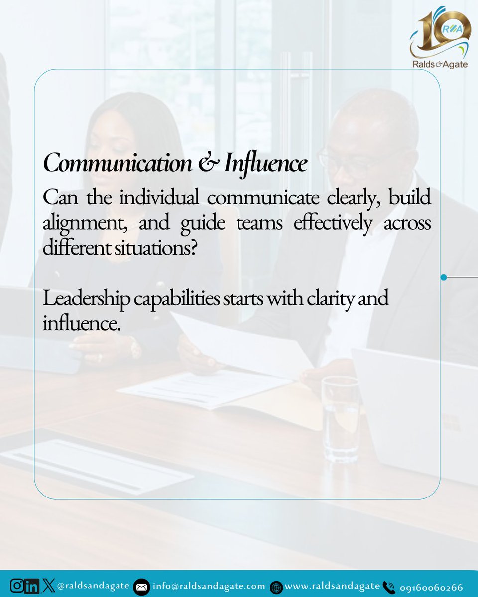raldsandagate's tweet photo. Leadership readiness goes beyond technical competence or years of experience. https://t.co/1cdCObpOuX