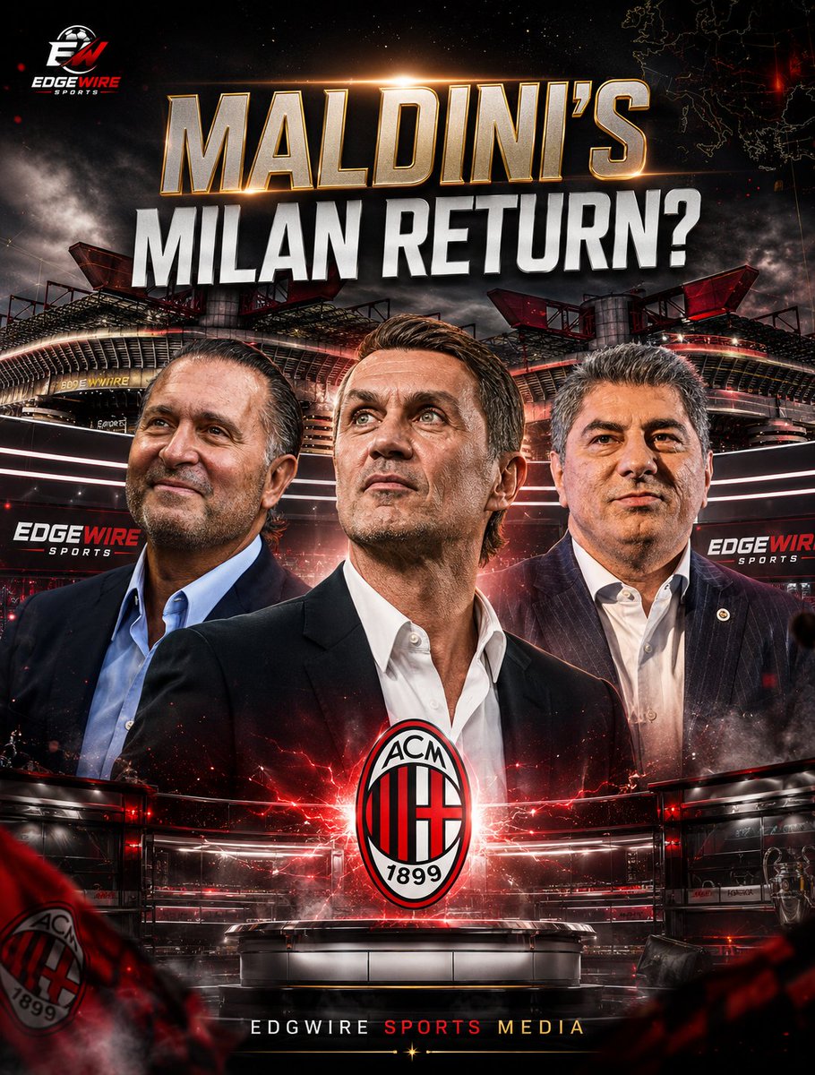 MilanVerseHQ's tweet photo. MALDINI LINKED TO POTENTIAL AC MILAN COMEBACK AMID Hakan Safi INTEREST 

Fresh speculation surrounding AC Milan's future ownership structure has sparked intrigue among the club's supporters, with reports suggesting that Fenerbahçe presidential candidate Hakan Safi is considering acquiring a stake in the Rossoneri in the coming years.

What makes the development particularly noteworthy is the reported involvement of club legend Paolo Maldini. Recent sightings of Maldini alongside Safi during a series of meetings have fueled speculation that the former Milan technical director could play a key role should any investment materialize.

Maldini's potential return to the Milan landscape would undoubtedly capture attention given the circumstances of his departure in 2023. The iconic former captain left the club following disagreements with current owner Gerry Cardinale and the club's management structure, ending a successful executive spell that helped guide Milan back to domestic and European prominence.

While there is currently no indication that a deal is imminent, the prospect of Safi investing in Milan and appointing Maldini as his representative would add a fascinating new dimension to the club's ownership story. 
For many Milanisti, the possibility of seeing Maldini involved with Milan once again remains a compelling narrative to watch in the years ahead.

Forza Milan 🔴⚫💪