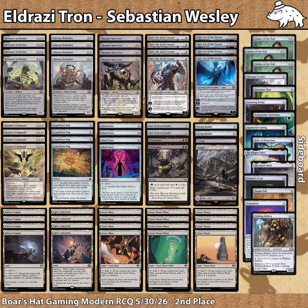 boars_hat's tweet photo. Decks 1st-4th
#mtgrcq https://t.co/aUwCuG2XjJ
