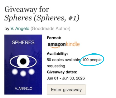 vangeloauthor's tweet photo. It's only day one of the Summer @goodreads Giveaway and we've already reached 100 entries &amp; counting! Happy giveaway and good luck to everyone who enters! #dystopian #giveaway #goodreadsgiveaway https://t.co/StFnF3LurP