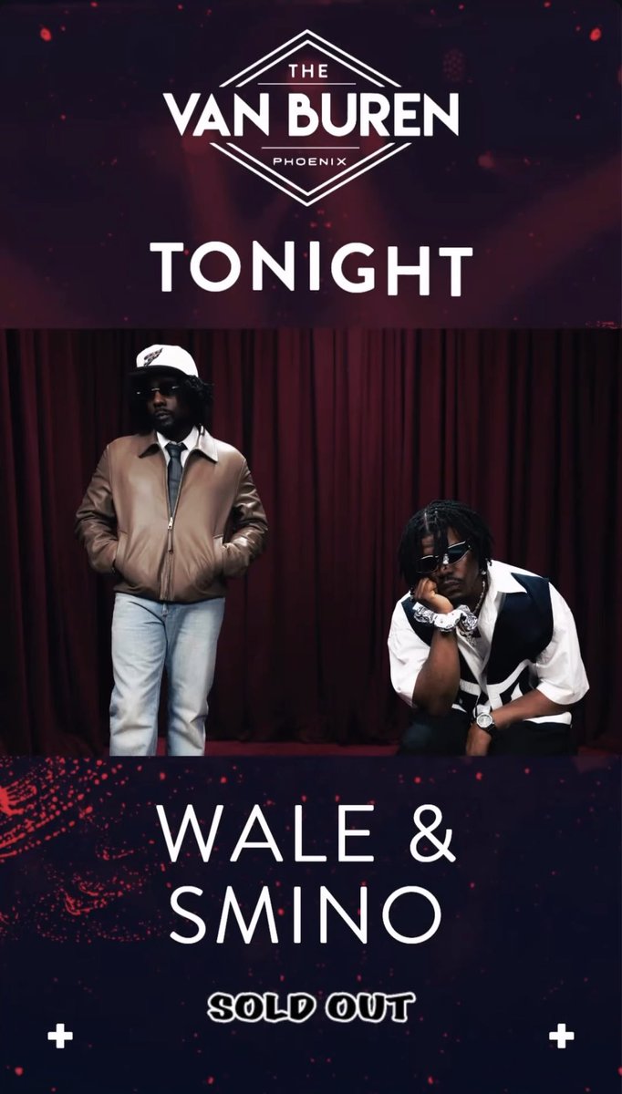 WaleWeeklyII's tweet photo. Phoenix tonight 
Another SOLD OUT show https://t.co/pxNqZd72wS