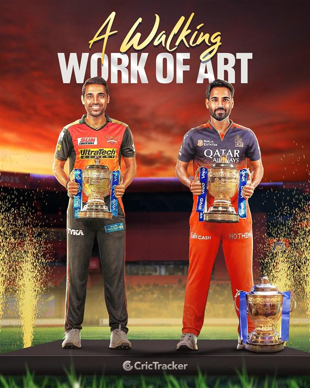 Cricketracker's tweet photo. 2016 to 2026, Bhuvneshwar Kumar - The Legend only grows 🏆🏆🏆

He played a crucial role for both SRH &amp; RCB in their IPL titles. https://t.co/RVuTr1obmB