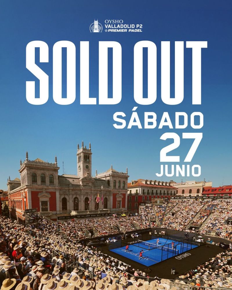 Contra_Pared's tweet photo. A falta de 20 días para el inicio del @VLLpremierpadel   ya tenemos SOLD OUT para el sábado de semifinales !!!!
@Oysho @premierpadel @AyuntamientoVLL https://t.co/sJREvepDkB