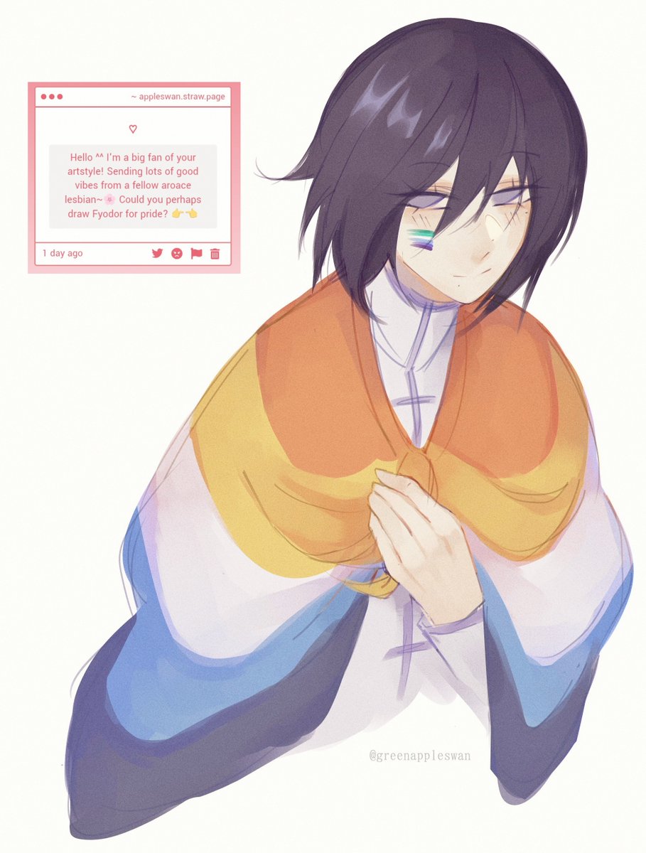 greenappleswan's tweet photo. aww tysm! I love all of my fellow aroace lesbians 🩷 hope you don't mind my headcanons I'll probably make one more elaborate in the future, happy pride month https://t.co/OZoYFWZ9Qs