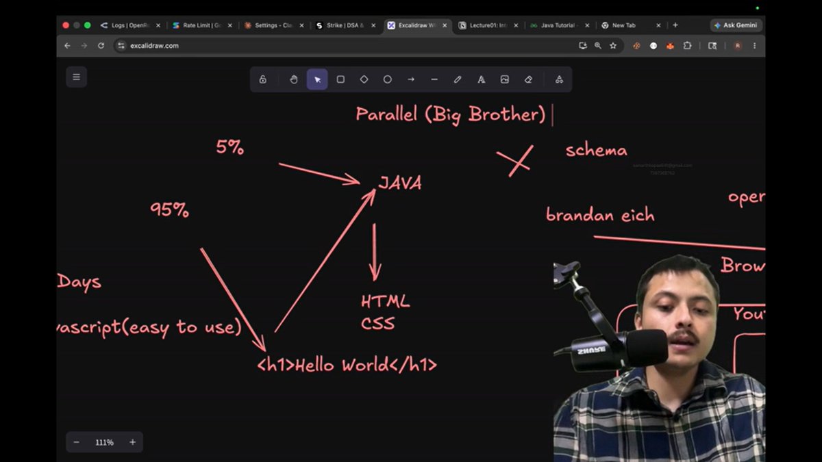 samarthkapse41's tweet photo. Day 01 🚀 - Thunder ⚡ 

Started my JavaScript journey by learning the why behind JavaScript and how browsers execute code.

@rohit_negi9 @CoderArmy @adityatandon02

#100DaysOfCode https://t.co/pfCAi83wV8
