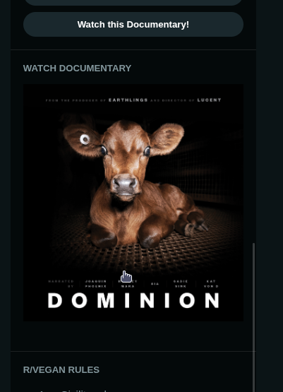 julesndcomputer's tweet photo. @magicspeedwagon honnêtement j'avais check vite fait le subreddit vegan pour voir si il y a des recettes et j'ai instant close la page quand j'ai vu ça, genre,oui c'est  atroce, pas besoin d'ajouté une couche de trauma avec un documentaire pour dire que manger de la viande cause des souffrance https://t.co/n4zK8LUgVd