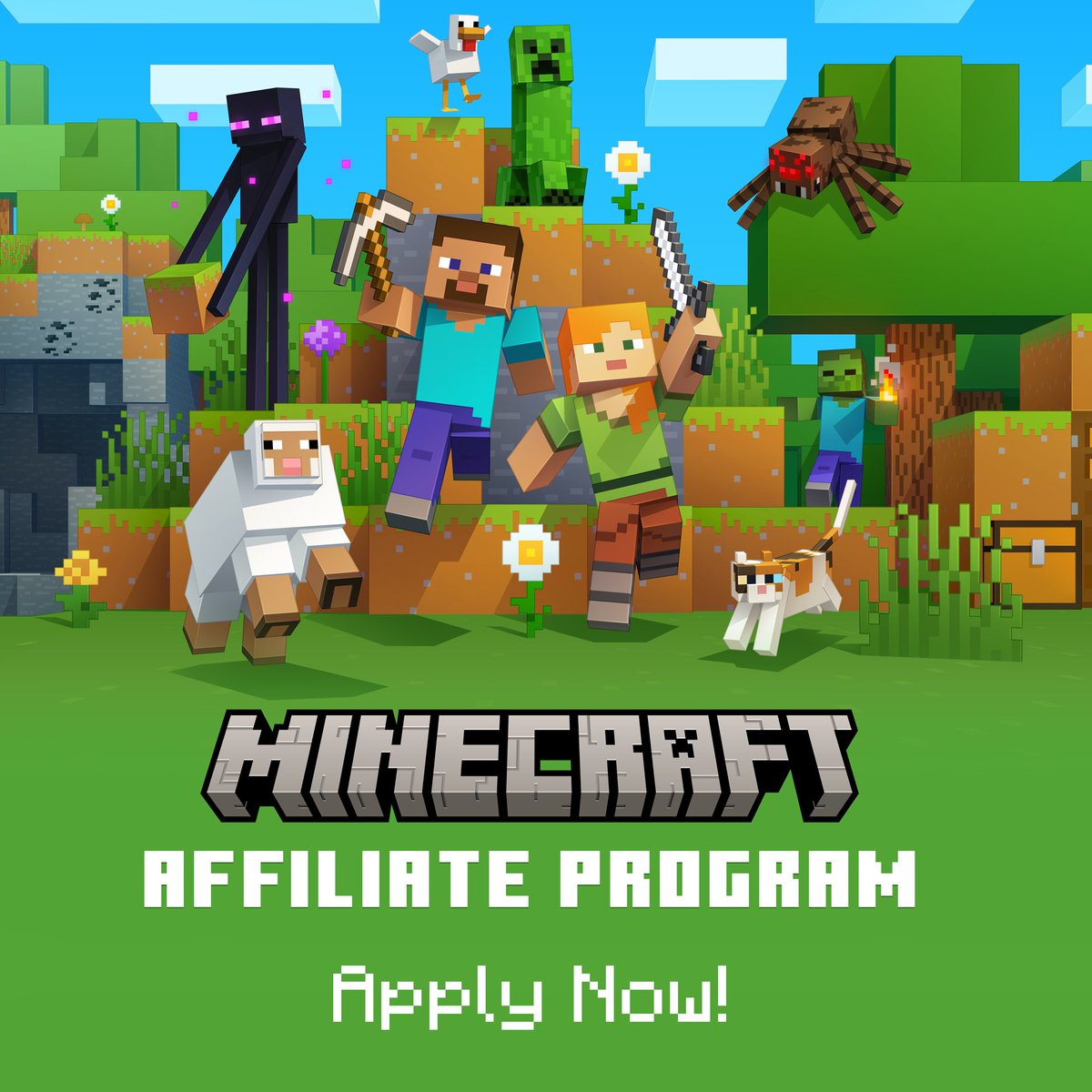 Minecraft tweet media